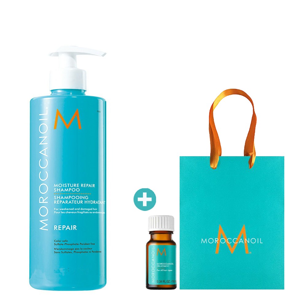 모로칸오일 모이스처 리페어 대용량 샴푸 1000ml 미용실 손상모발용 + 모로칸오일 10ml/쇼핑백증정 60,000원