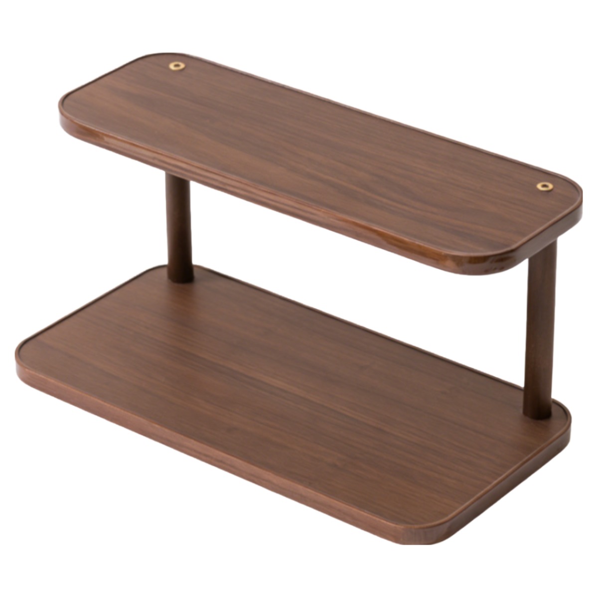 폼우드 다크브라운 원목 정리 선반 감성 티테이블 다용도 진열장, 2단, 우드 17,900원