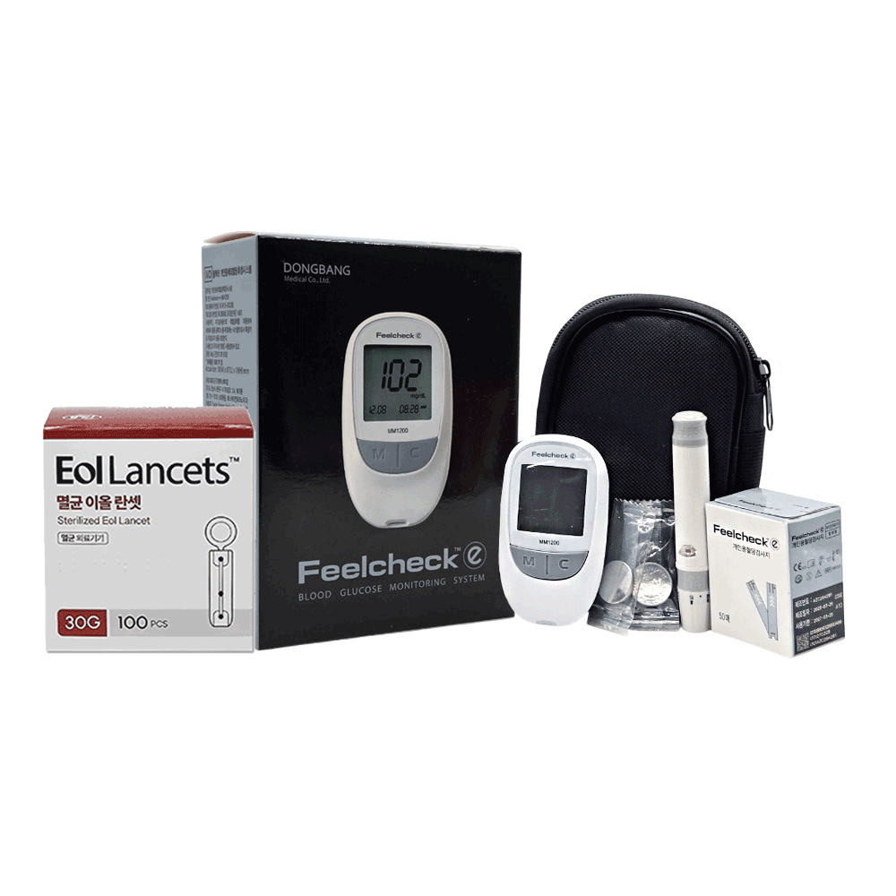 동방메디컬 필첵e 혈당측정기 +필첵e 혈당검사지 50매입 + FA 멸균이올란셋 30G 100개입 22,900원