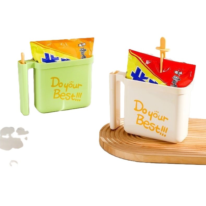 루미또와 다용도 여행 캠핑 휴대용 뽀글이 라면거치대, 아이보리+그린, 1세트 13,500원