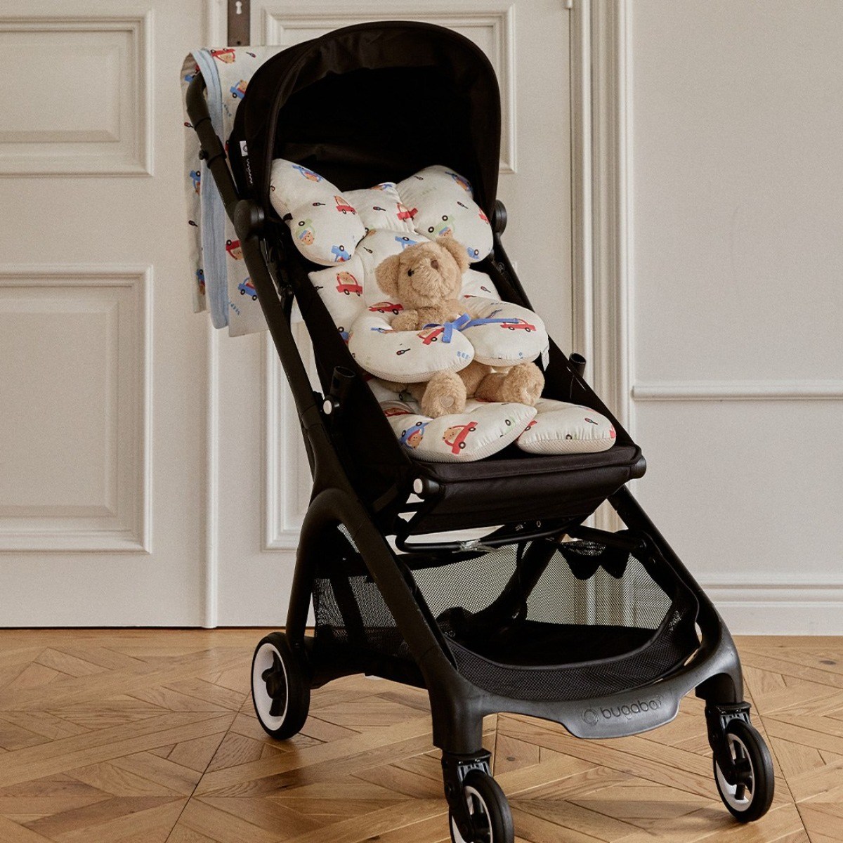돗투돗 퓨어코튼 사계절 양면 유모차라이너, 1개, 붕붕카 29,900원