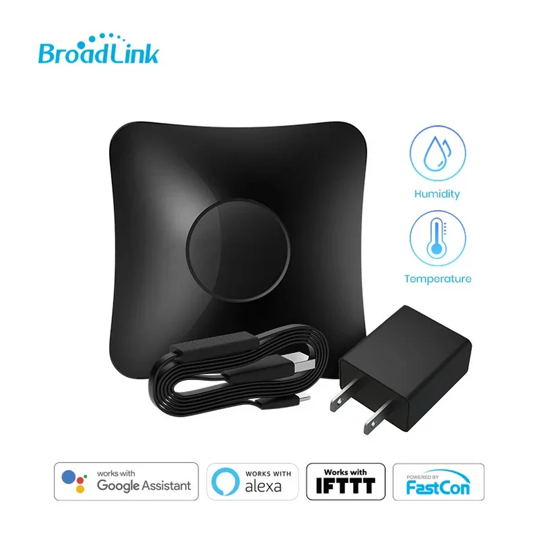BroadLink RM4 Pro + HTS2 RF/IR 온도  습도 센서 버전 스마트 홈 솔루션을 갖춘 무선 범용 원격 허브 51,500원