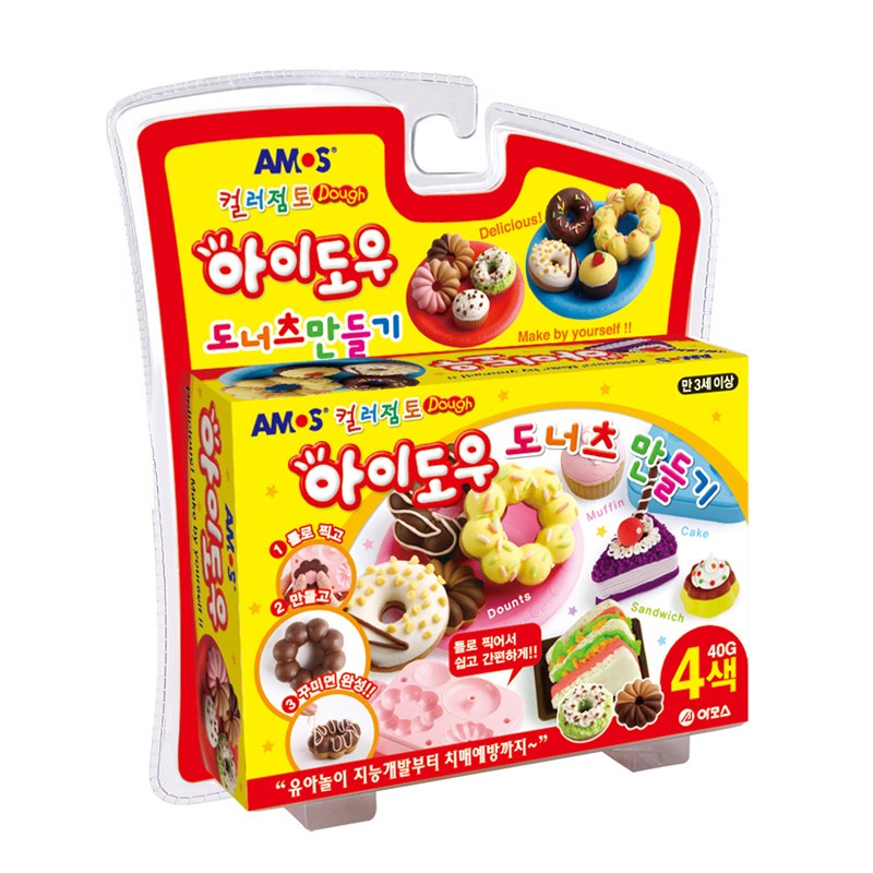 아모스 9000 아이도우 햄버거만들기,도너츠만들기 칼라클레이 8,290원