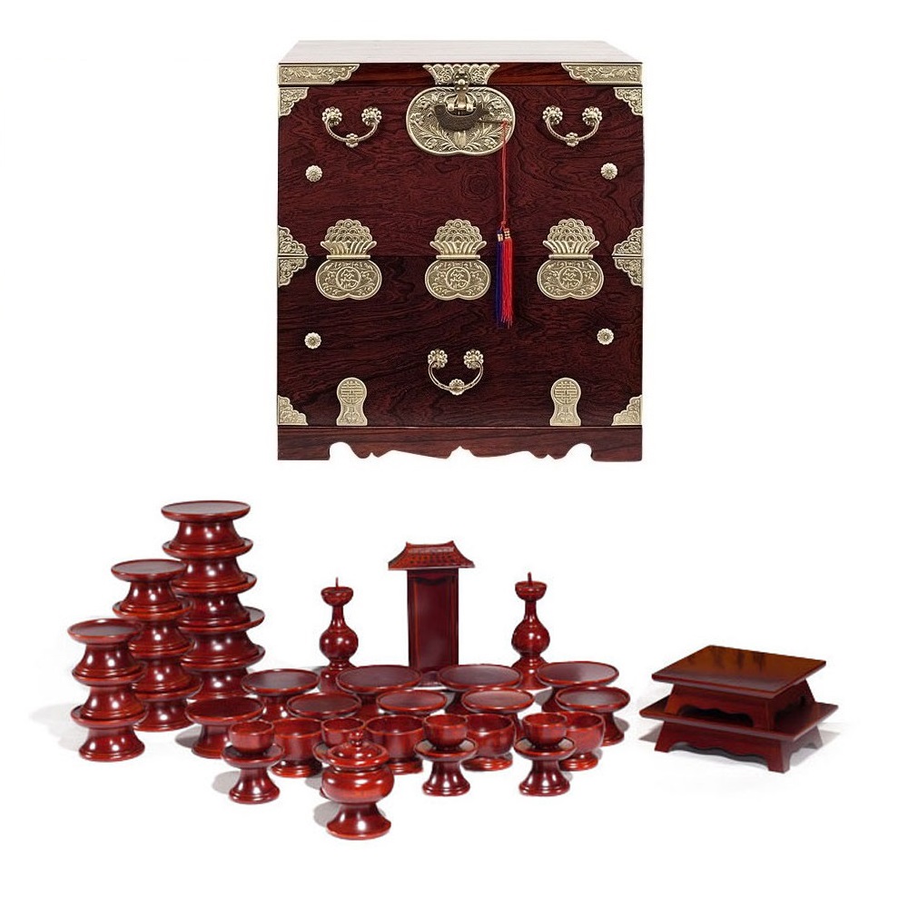 패키지 문화재 물푸레 제기 39p + 남원 오동나무 앞닫이 제기함 493,050원