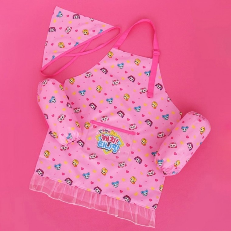 캐치티니핑 매직 앞치마 토시 두건 3종세트 25,000원