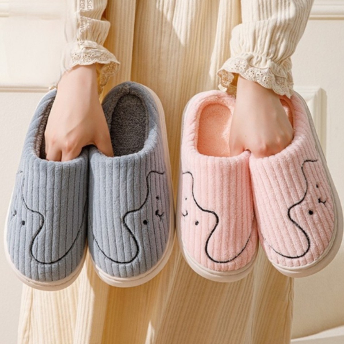 엔도리 겨울 푹신 따뜻한 방안 슬리퍼 털 실내화 9,900원