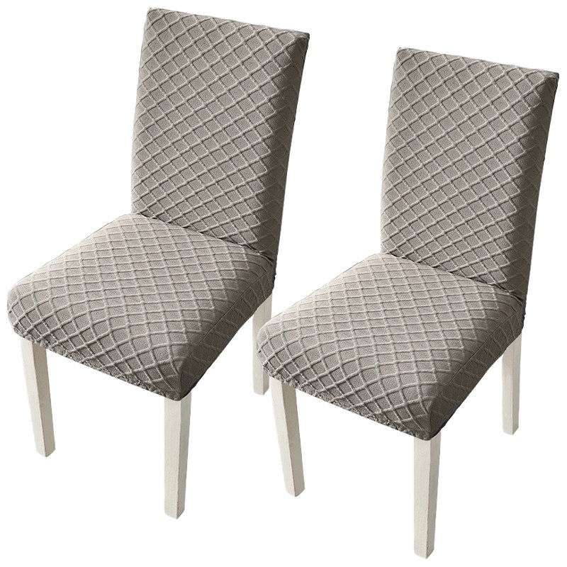 두툼한 와플 스판 식탁의자 의자커버 1+1, 라이트그레이, 2개 10,800원