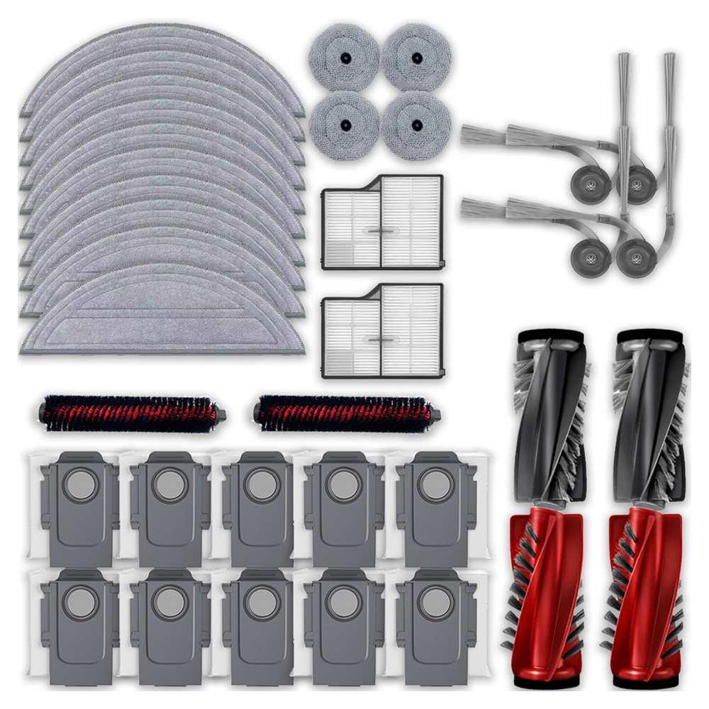 멋진공간 호환 로보락 S9 MaxV Ultra 물 걸레 + 엣지 걸레 + 더스트백 + 필터 + 브러쉬 1년치 세트 49,800원