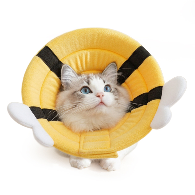 에이런 강아지 고양이 부드러운 쿠션 넥카라, 1개, 옐로비 14,400원