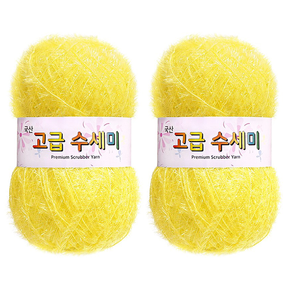yarna 고급 수세미 뜨개실, 109노랑, 2개 5,460원