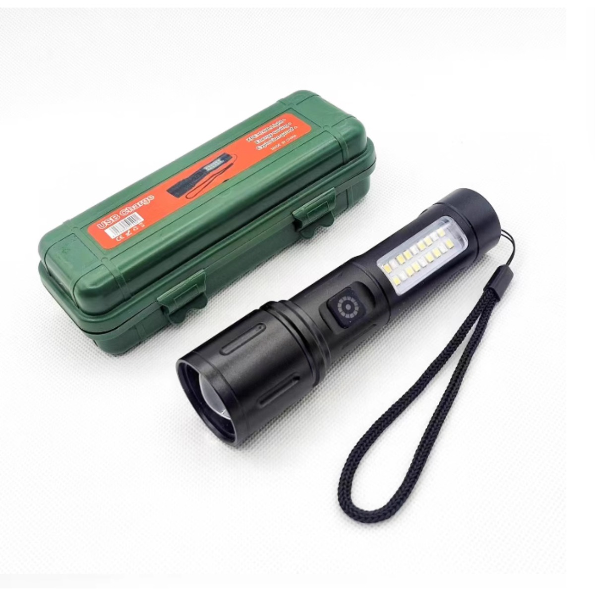 멀티멀타 LED 전문가용 줌 써치 후레쉬 랜턴 2in1 충전식 11,500원