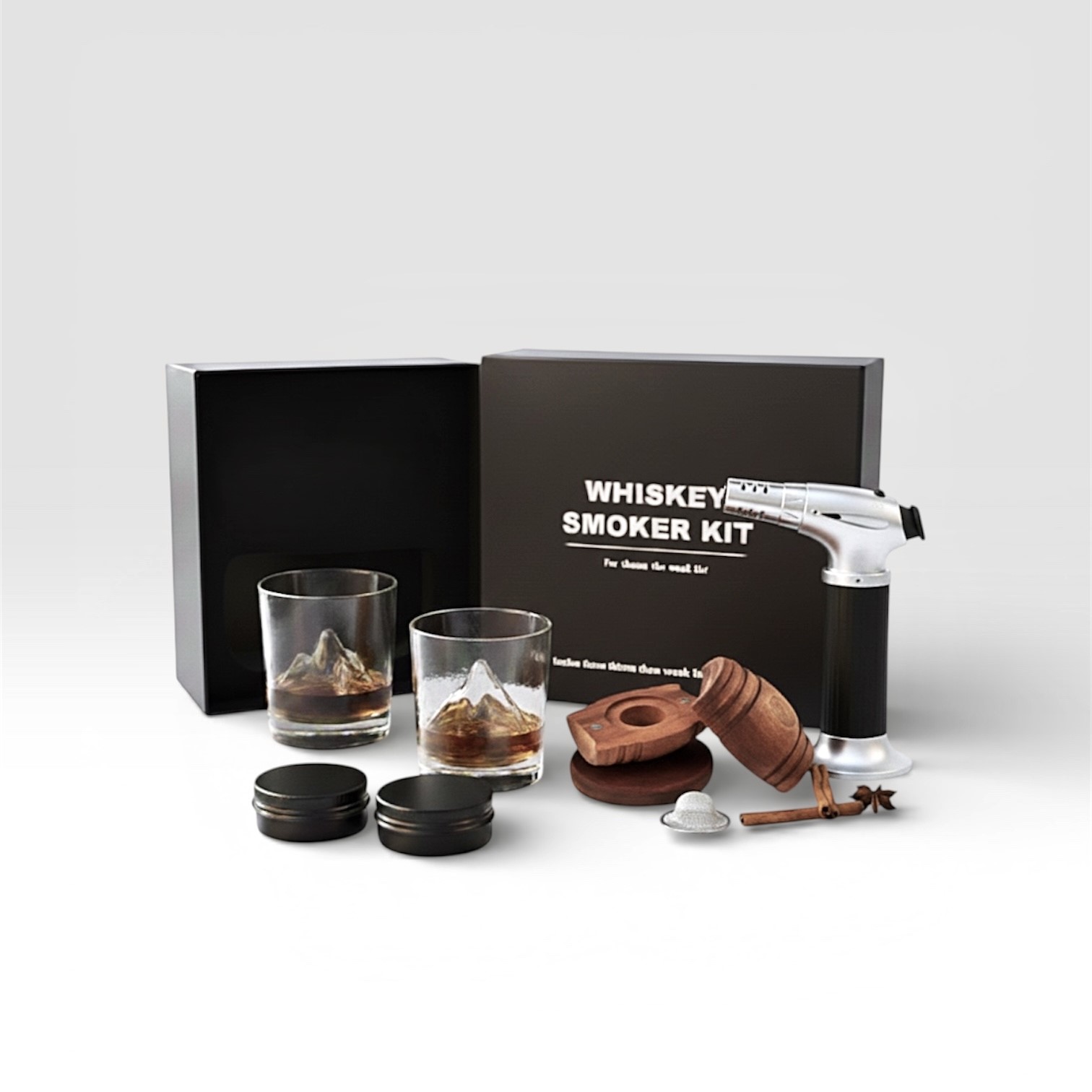 시컬리 위스키 스모커 키트 칵테일 훈연기 세트, 1개, 우드칩2종 패키지 51,900원