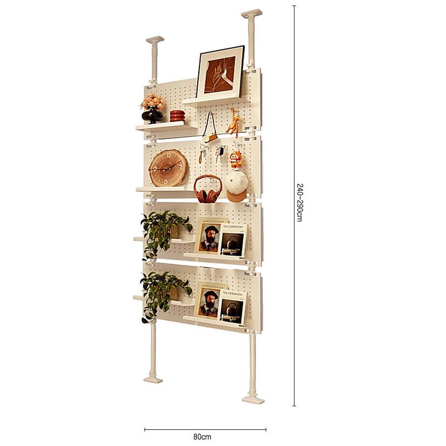 모아룸 이동식칸막이 인테리어 파티션 타공판 4P 세트, 4단, 화이트 145,200원