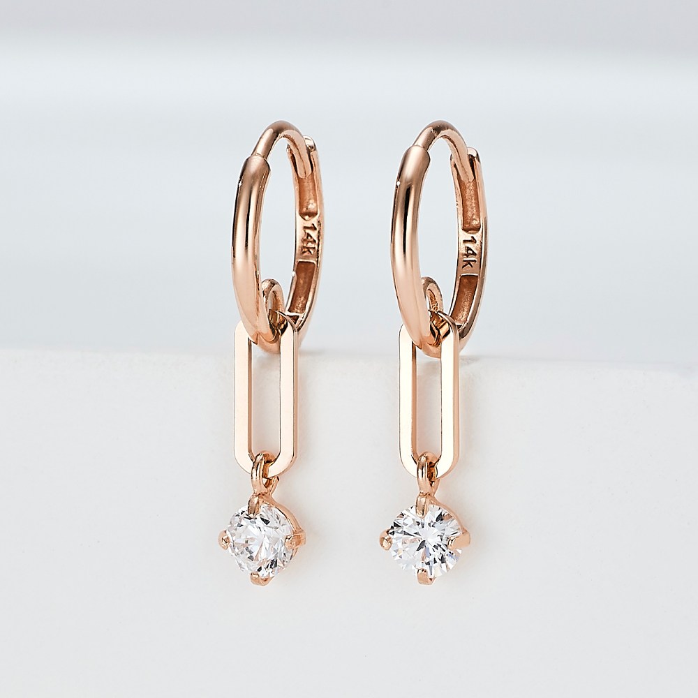 준주얼리 전체 14K18K 원터치 드롭 데일리 귀걸이 SPBEE684 249,550원