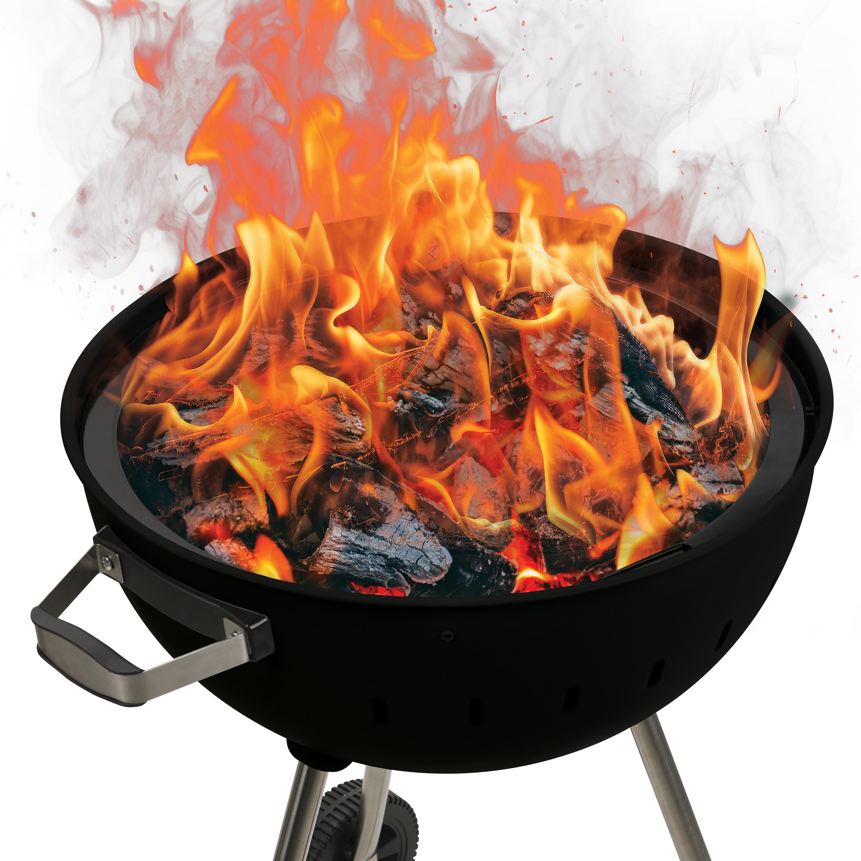 캠핑몽 애플 파이어볼 블랙 57 화로대 바베큐그릴 캠핑 캠핑 야외 불멍 숯불 장작 훈제 펜션, 1개 159,000원