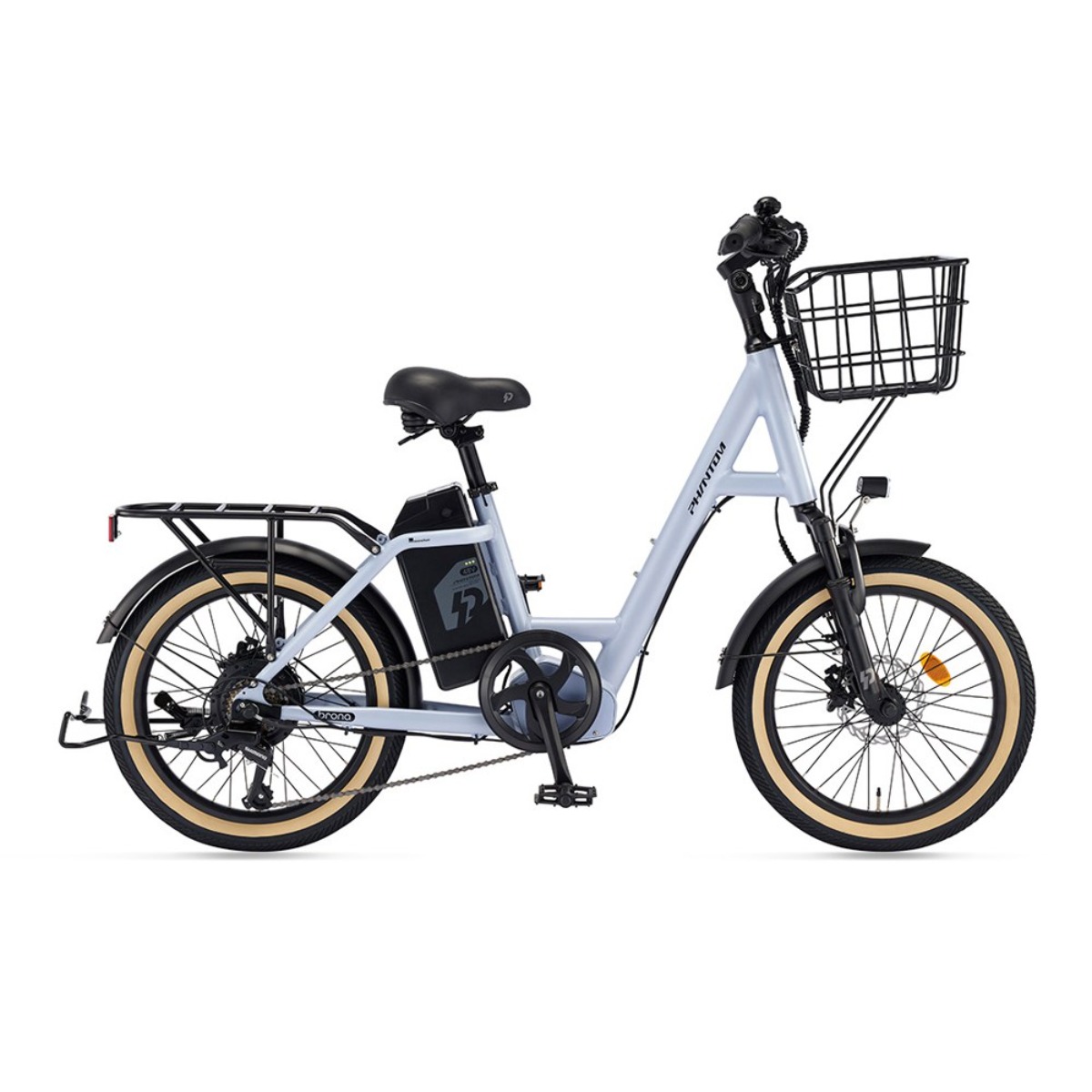삼천리자전거 2026 20 팬텀 브로나 시티형 바구니 듀얼 전기자전거 파스스로틀겸용, 라이트 블루 그레이 (무광), 알루미늄, 현재가 1,550,000원