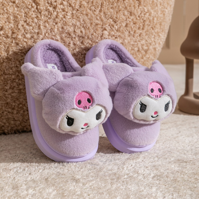 크로스 보더 산리오 겨울 털슬리퍼 17,800원