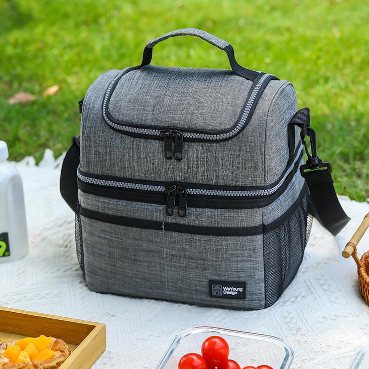 Jeernare 대용량 도시락 보온보냉가방 방수 쿨러백 피크닉 캠핑보냉가방 두꺼운 알루미늄박, 1개, 그레이 25,900원