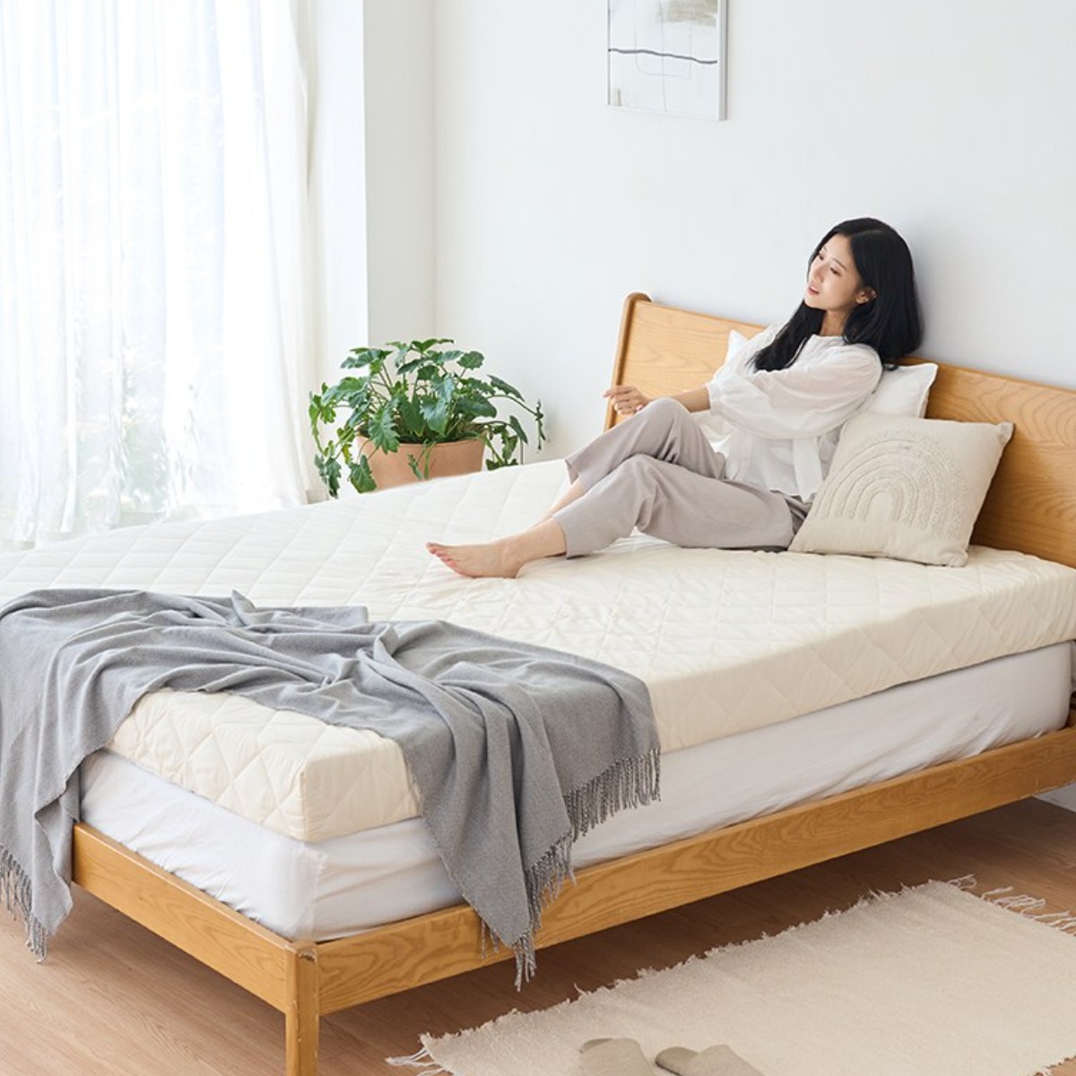 레스트슬립 베이직 탄탄한 마약매트리스 6cm 10cm 16cm 허리에좋은 원룸 바닥 단단한 수면매트 자취 침대 매트릭스 토퍼 106,900원