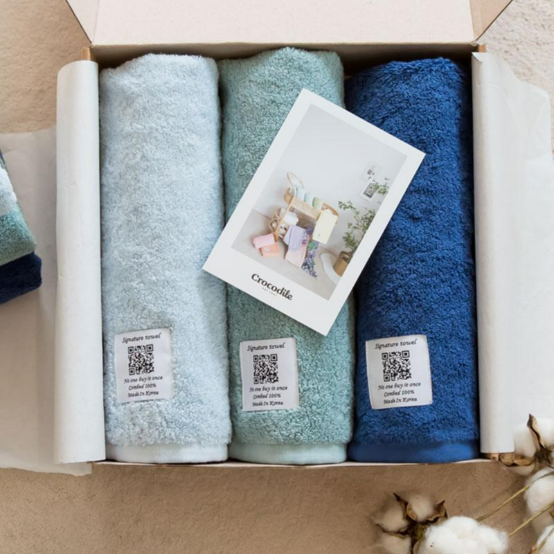 크로커다일 오코텍스 인증을 받은 팔레트 호텔수건 3장 선물세트 220g 코마사40수 30,350원