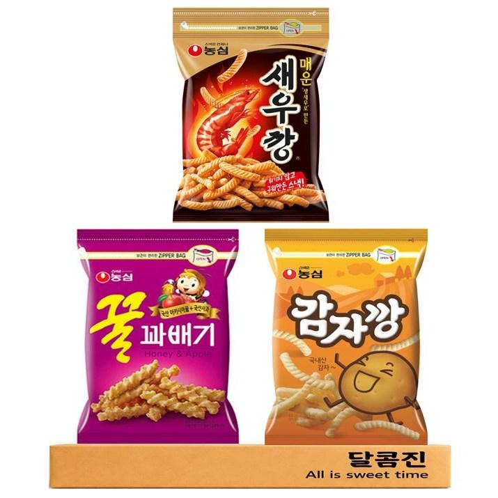 [달콤진] 농심 대용량 지퍼팩 과자세트 16,350원