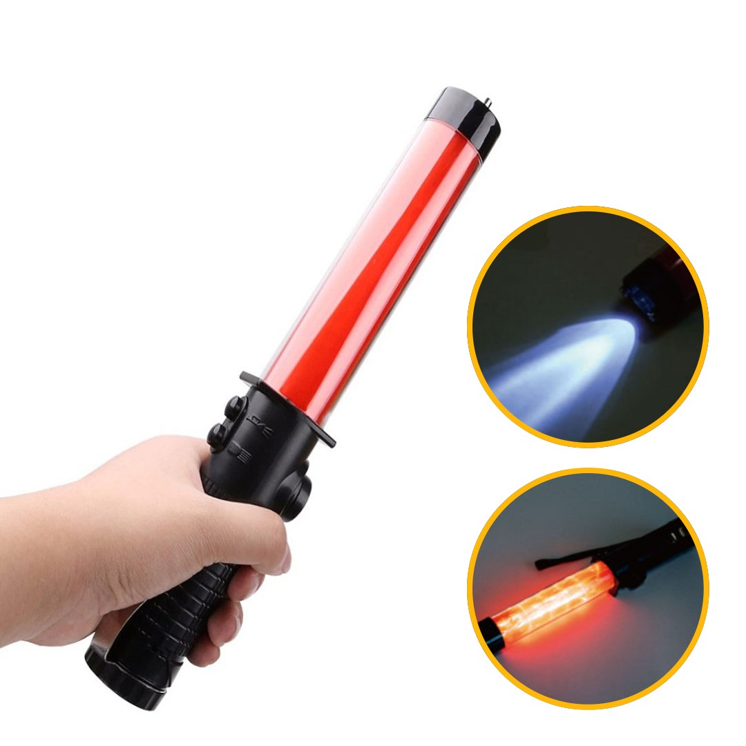 미니 멀티신호봉 다기능 경광봉 안전봉 지시봉 유도봉 형광봉 주차안내 안내봉 통제봉, 1개 6,270원