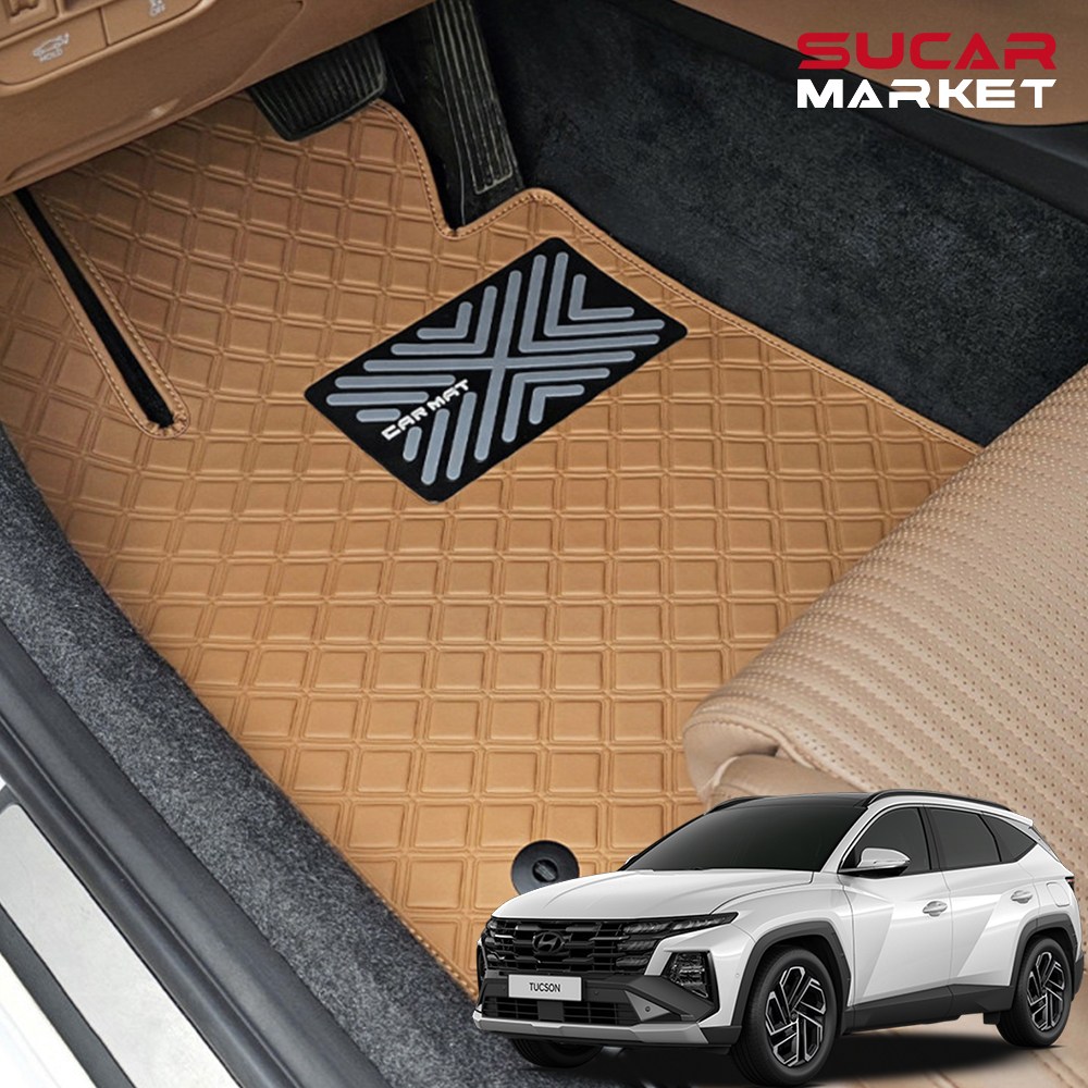 카구 2026 더뉴 투싼 NX5 스퀘어 발매트 SUV 운전석+조수석+뒷자석 트렁크 차박 차량용품 116,000원