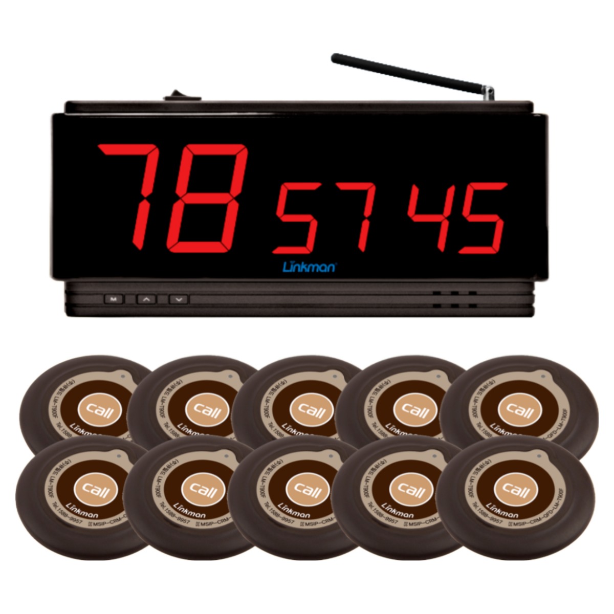 식당호출벨 수신기 호출벨 15개 세트 링크맨 차임벨 콜벨 231,000원