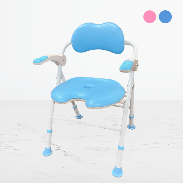복지용구 목욕의자 보필 bofeel-9 파스텔블루 접이식 샤워용 욕실용의자 노인장기요양등급+좋은의료기 카탈로그 14,130원
