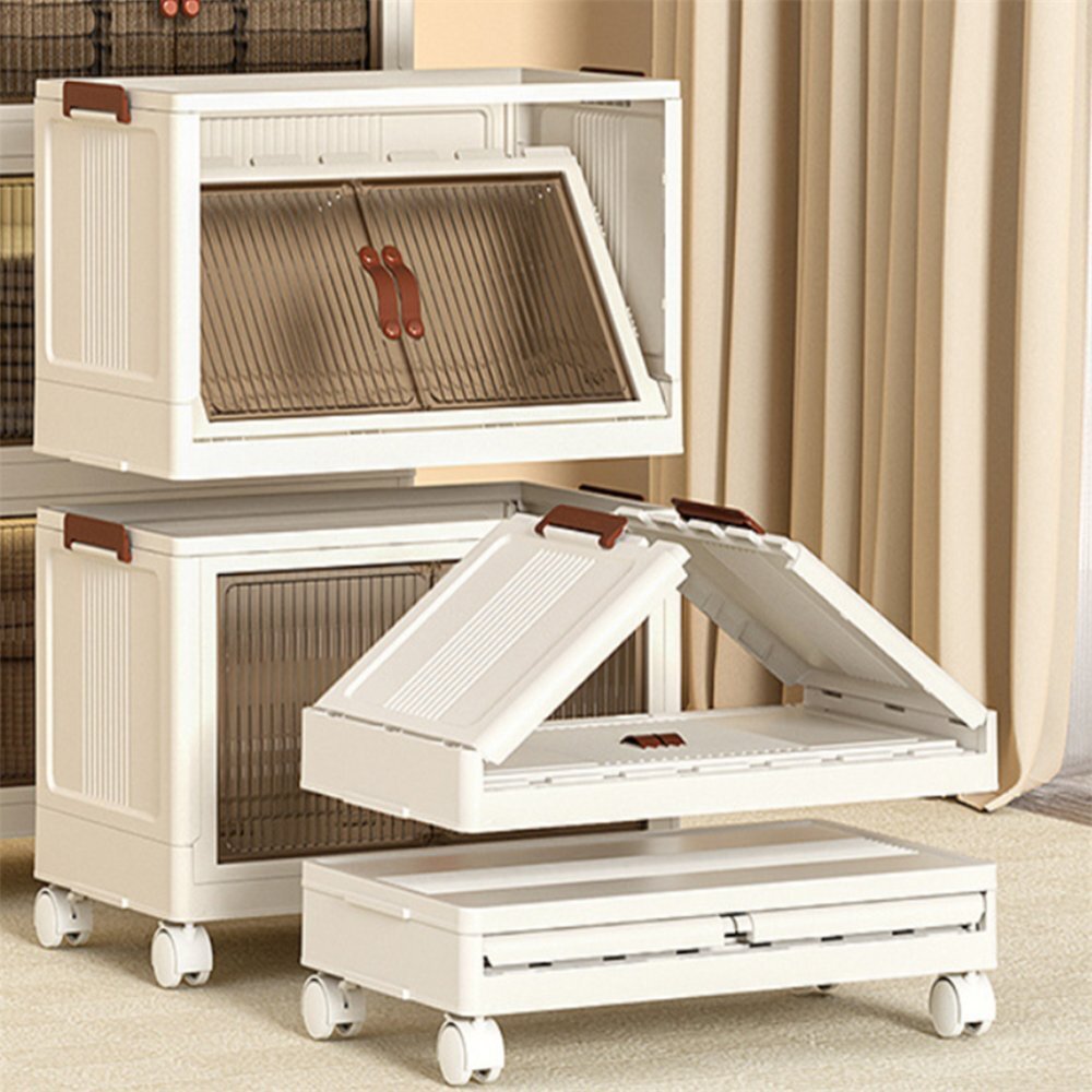 스텔라픽스 5단 폴딩 오픈도어 이동식 리빙박스 65cm (화이트) 겨울옷정리함 207,970원