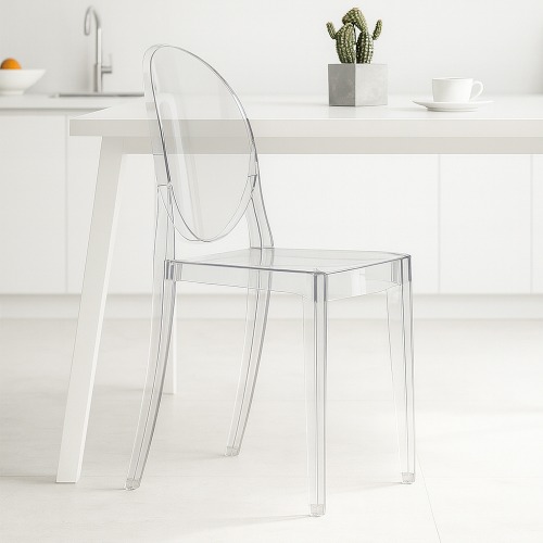 고스트 투명 플라스틱 카페 식탁 의자, 투명, 1개 44,900원