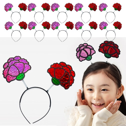 포일아트 머리띠 (카네이션) 10개 15,000원
