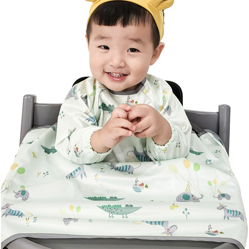 벨베이비 유아용 자기주도 긴팔 부분커버 이유식 턱받이, (리뉴얼)민트 애니멀, 1개, 1개입 20,930원