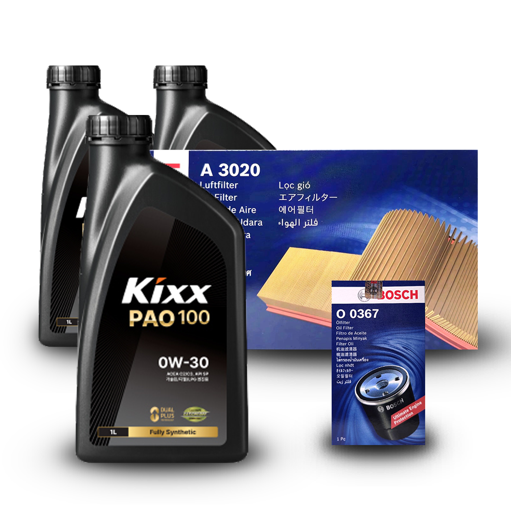 디 올 뉴 싼타페 (MX5) 2.5 가솔린 엔진오일세트 킥스 파오100 0W30 (PAO100) (구) 파오1 100,300원