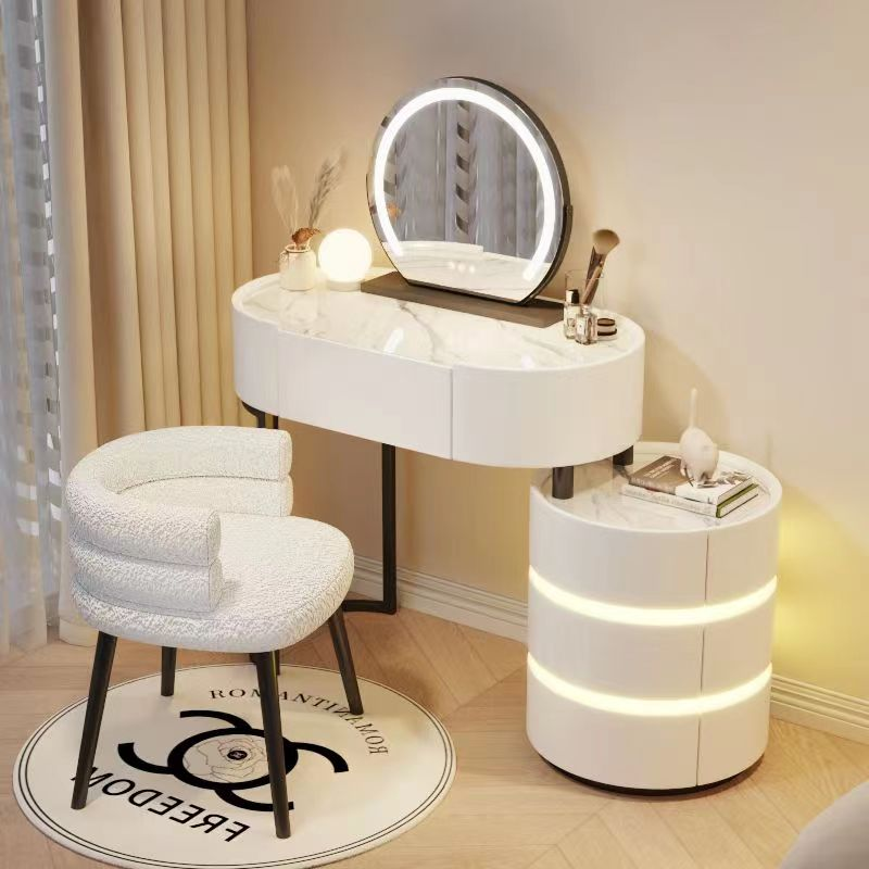 [해바라기] 연예인 화장대 세트(화장대+LED스마트거울+수납장+의자) 삼색가구 좌식화장대 (3~9일 도착) YF-1758 325,000원