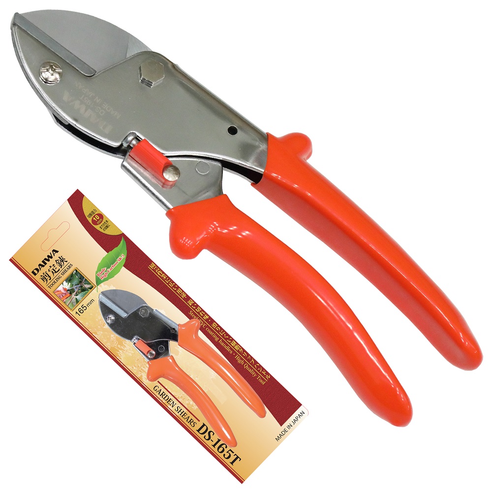 DAIWA 일제 고기능 전지가위 165T / 절단범위 10mm / 날 교체식-엔빌타입 / High Carbon SK-5(고탄소공구강) / PVC코팅 손잡이 / 초경량(174g) 22,900원