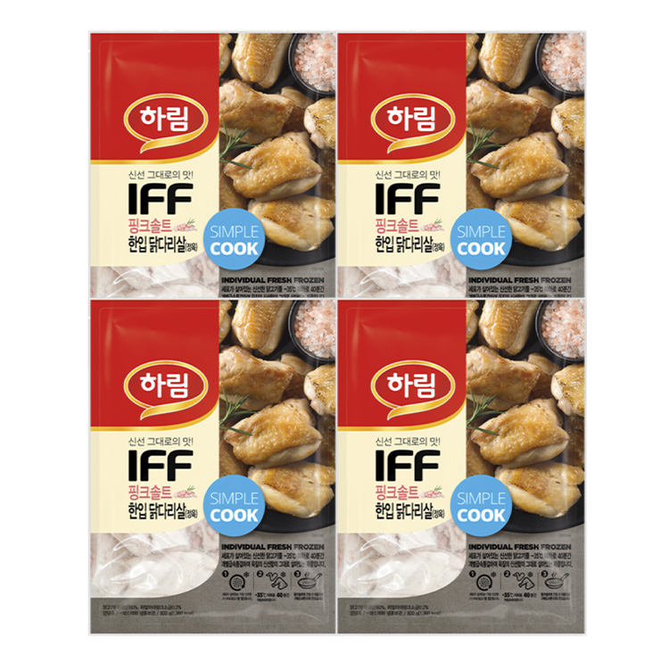 하림 IFF 핑크솔트 한입 닭다리살(정육) 800g 4봉 53,900원