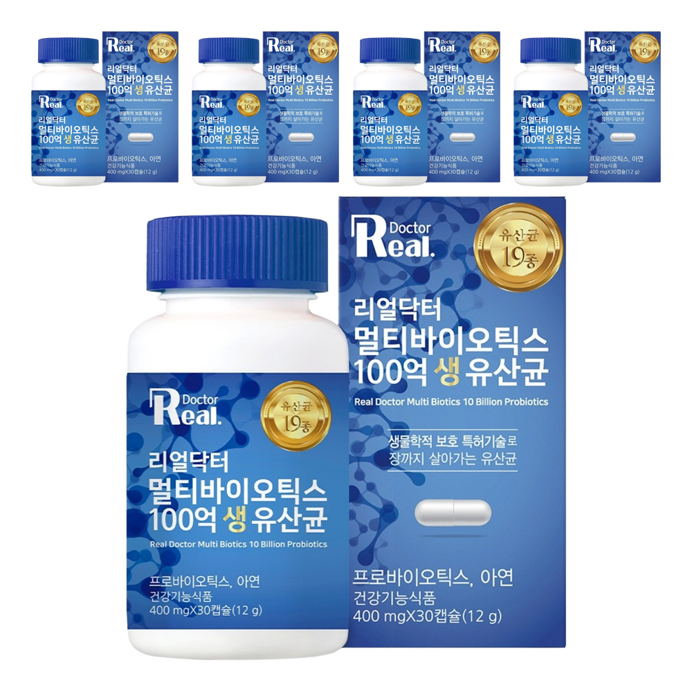 리얼닥터 멀티바이오틱스 100억 생유산균 12g, 30정, 5개 58,150원