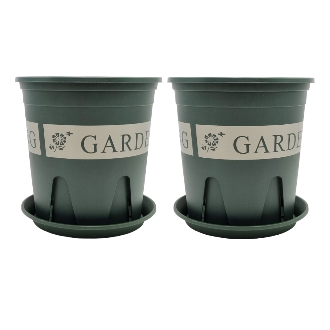 가든잇 가드닝 플라스틱 화분 2개세트 슬릿화분 (받침포함) 17,500원
