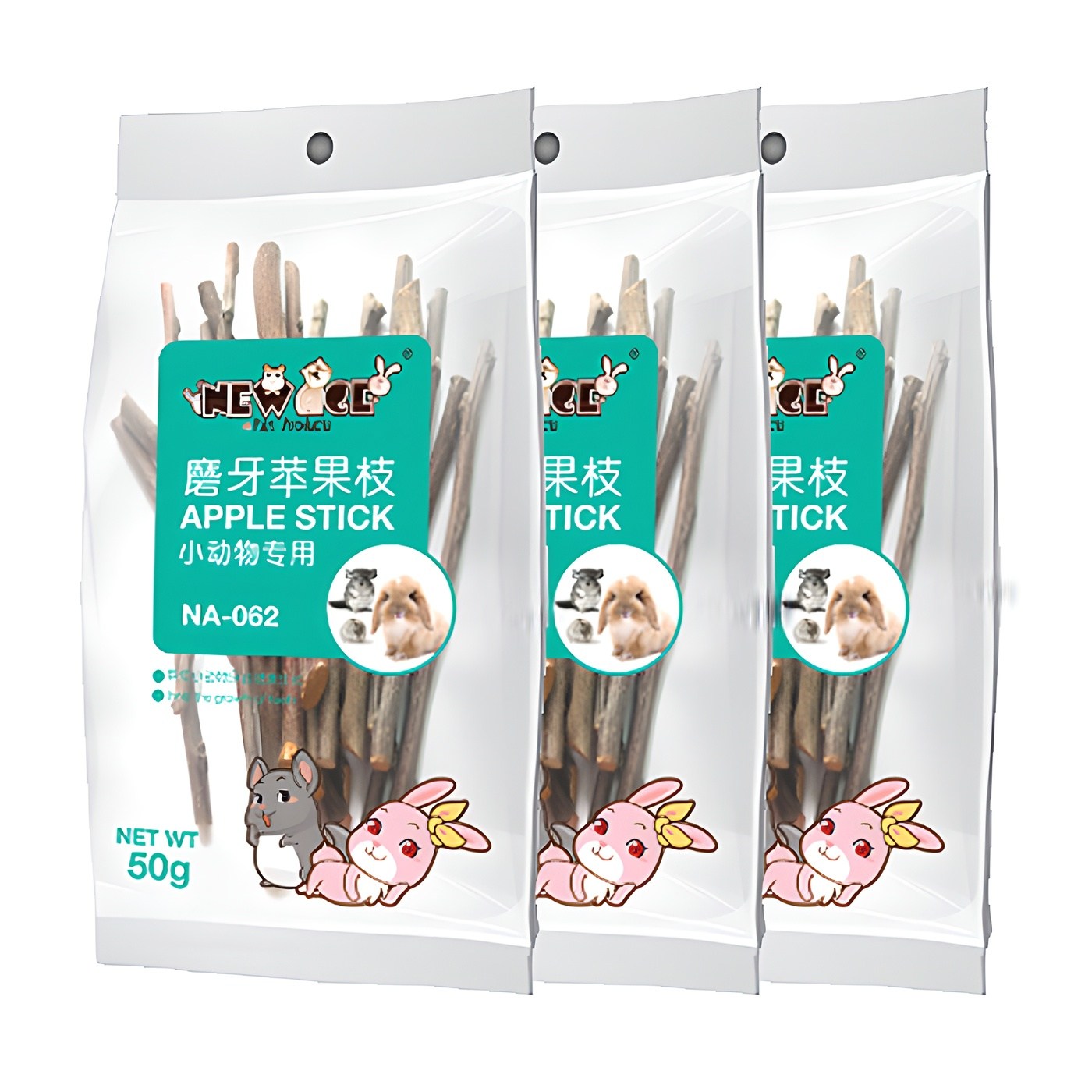 뉴에이지 사과나무스틱 소동물 이갈이용 50g 8,580원