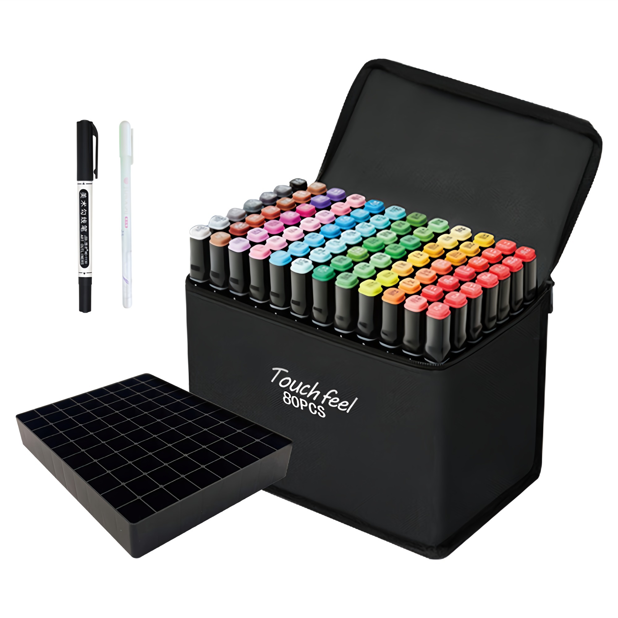 터치필 아트마카 디자인 마카펜 + 펜 2종 + 펜홀더 세트 19,100원