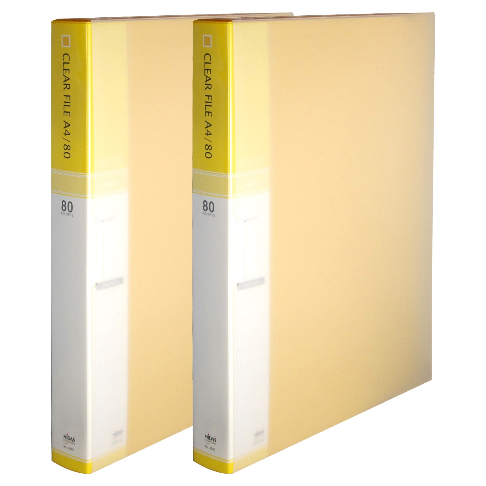 마이다스 클리어화일 인덱스 케이스 A4 80매, 노랑색, 2개 10,200원