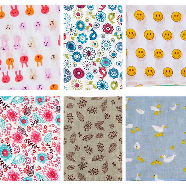 마리엔느 여성 손수건 아사면 캐릭터 빅사이즈 실속형 6장 1세트 17,900원