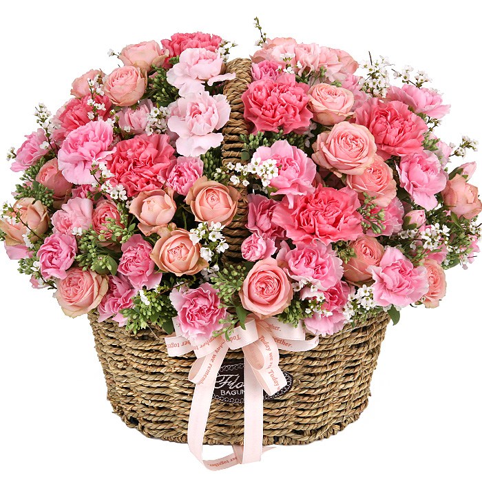 119플라워 (당일배송) 내마음너의곁에 ST-A1745 꽃바구니 전국꽃배달 생일 기념일 꽃선물 생화 꽃배달, 1개 79,500원