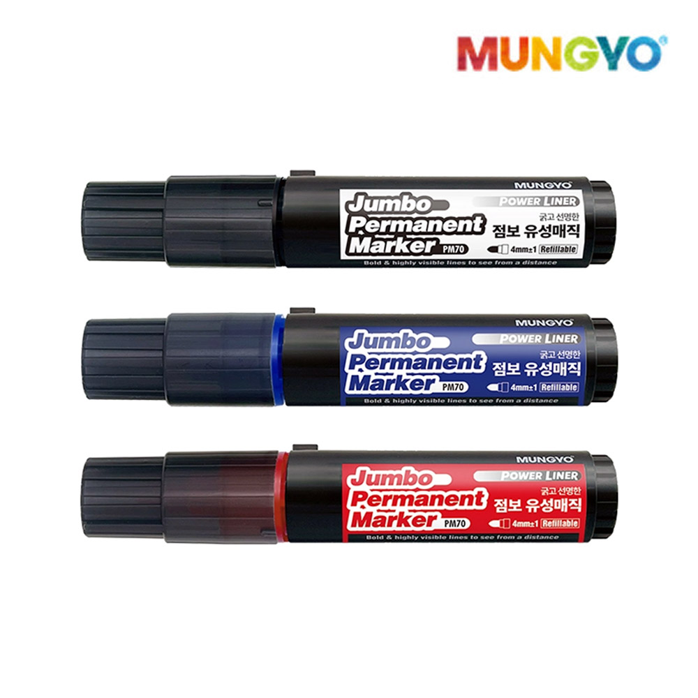 문교 점보 유성매직 굵은 타입 1개 낱개 사무실 문구용품, 빨강색 4,720원