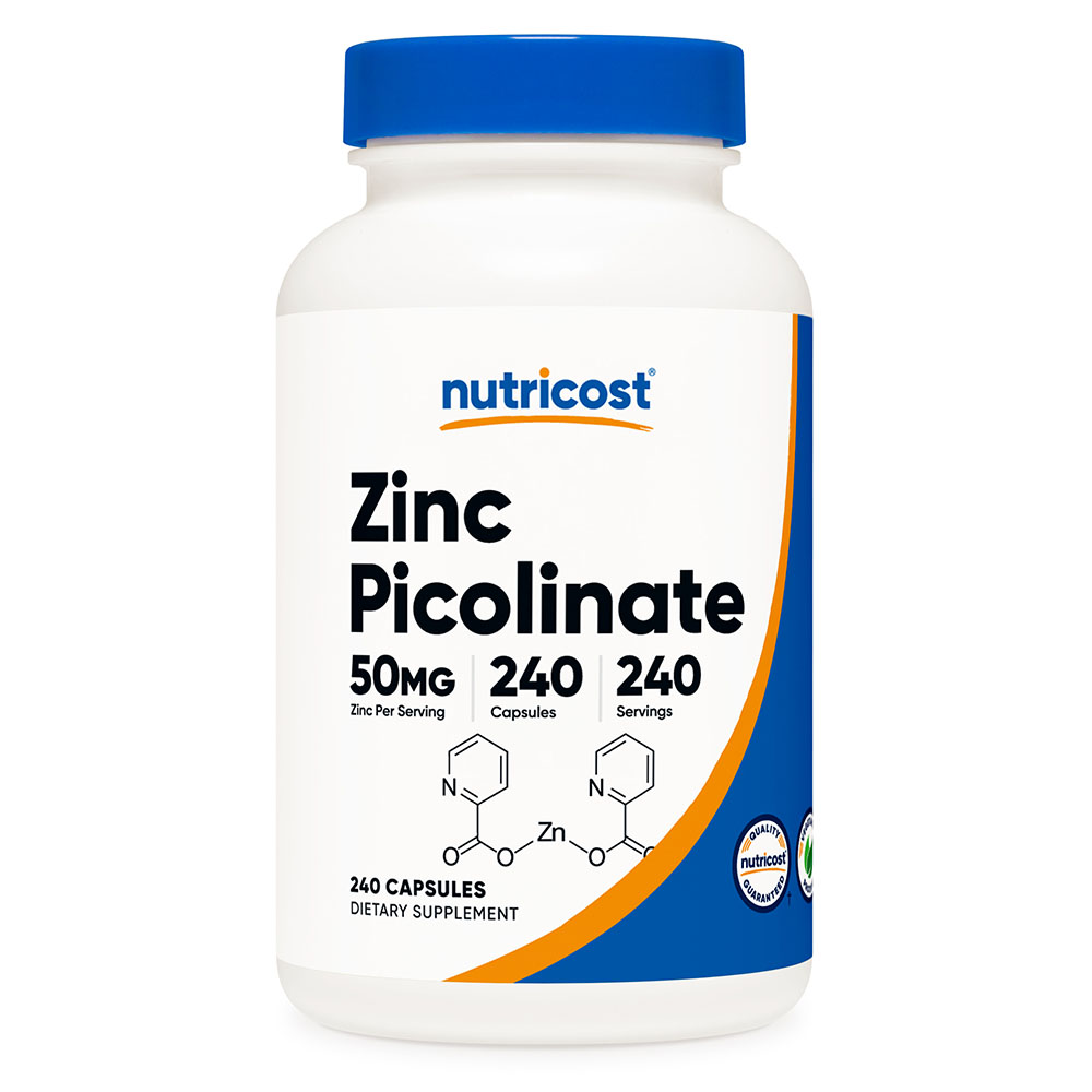 뉴트리코스트 아연 피콜리네이트 50mg 캡슐, 240캡슐, 1서빙 50mg, 240회분 Zinc Picolinate Capsules [50 MG] [240 CAPS], 240정, 1개 26,400원