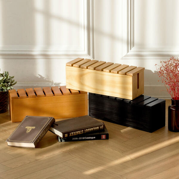 아트박스/가쯔 원목 멀티탭 케이블정리함, 엔틱, 1개 16,900원