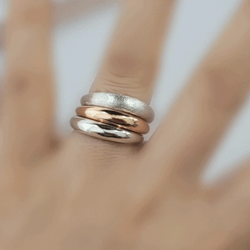 실버925 쓰리칼라 은가락지 쌍가락지 99,000원