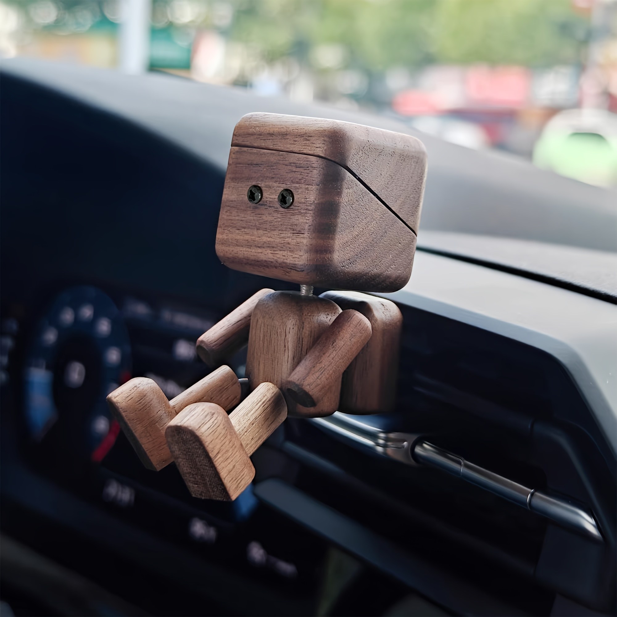 귀여운 원목 로봇 차량용 디퓨저 인테리어 소품 18,000원