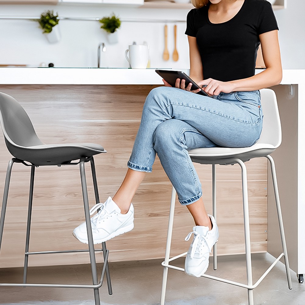 핸즈홈 벨르맘 바체어 아일랜드 의자, 화이트 60cm (HH-206), 2개 69,000원